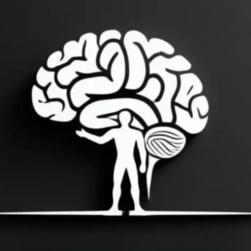 Ilustración de un cerebro sobre una persona: una escuela de pensamiento